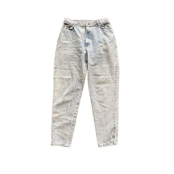 Vintage 80s acid light washed jeans with zipper ankles - Picture 4 of 10